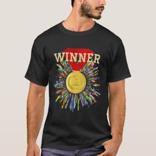 Winnaar van de prijs Gouden medaille #1 T-shirt