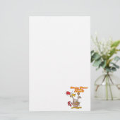 winnaar van het kippendiner irony humor briefpapier (Staand voorkant)