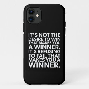 Winnaar - Weiger te falen - Workout Motivatie Case-Mate iPhone Case