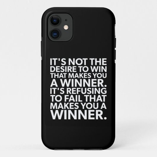 Winnaar - Weiger te falen - Workout Motivatie Case-Mate iPhone Case (Achterkant)