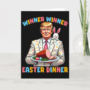 Winnaar Wiiner Pasen Diner Trump Pasen Grappig Voo Kaart