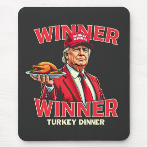 Winnaar Winnaar Kalkoen Diner Trump Thanksgiving Muismat