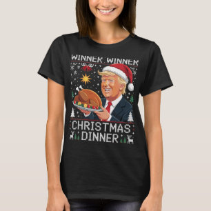 Winnaar Winnaar Kerst Dinner Sint Trump Lelijke Tr T-shirt