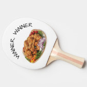 Winnaar Winnaar Kippen Diner Grappig Tafeltennisbatje (Zijkant)