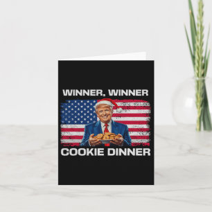Winnaar Winnaar Koekje Diner Grappig Trump 2024 47 Kaart