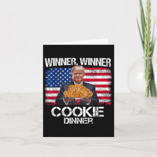 Winnaar Winnaar Koekje Diner Grappig Trump 2024 47 Kaart