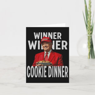 Winnaar Winnaar Koekje Diner Grappig Trump 2024 47 Kaart