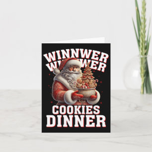 Winnaar Winnaar Koekjes Diner Sinterklaas Grappig Kaart