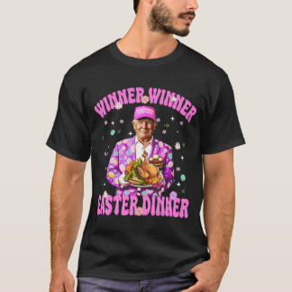 winnaar winnaar Pasen diner T kont, retro, vintage T-shirt