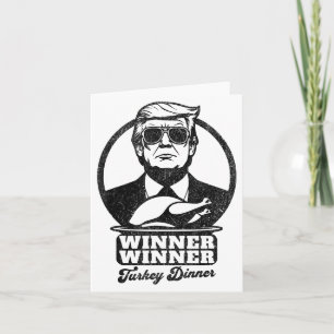 Winnaar Winnaar Turkije Diner Grappig Trump Thanks Kaart