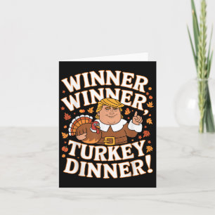 Winnaar Winnaar Turkije Diner Grappig Trump Thanks Kaart