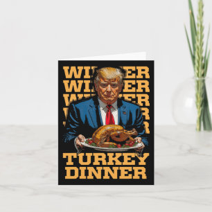 Winnaar Winnaar Turkije Diner Grappig Trump Thanks Kaart
