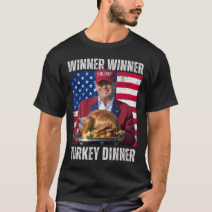Winnaar Winnaar Turkije Diner Humor Grappig Trump T-shirt