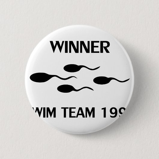 winnaar zwemteam 1998 pictogram ronde button 5,7 cm (Voorkant)