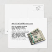 Winnaars Blauwdruk voor prestatie Briefkaart (Voorkant / Achterkant)