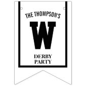 Winnaars Cirkel Kleurrijke Derby Party Decoratie Vlaggetjes (Tweede vlag)