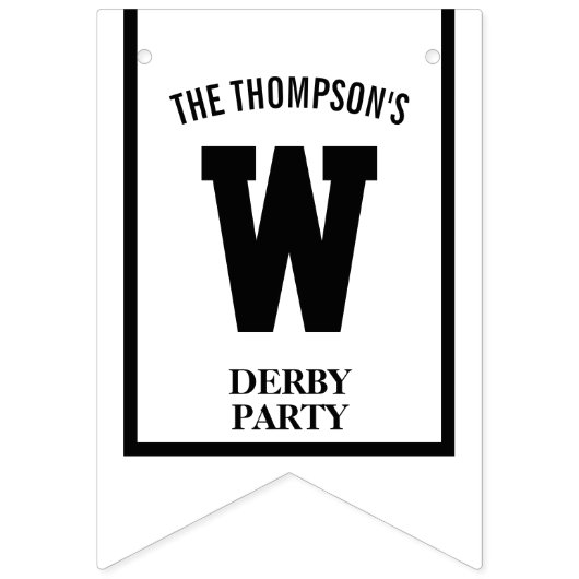 Winnaars Cirkel Kleurrijke Derby Party Decoratie Vlaggetjes (Tweede vlag)