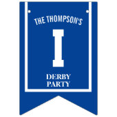 Winnaars Cirkel Kleurrijke Derby Party Decoratie Vlaggetjes (Derde vlag)