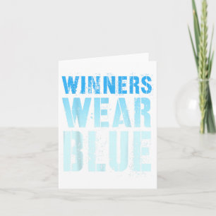 Winnaars Draag Blauwe Competitie Oorlogsspel Mat Kaart