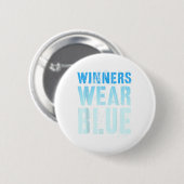 Winnaars Draag Blauwe Competitie Oorlogsspel Mat Ronde Button 5,7 Cm (Voorkant /achterkant)