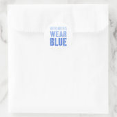 Winnaars Draag Blue Go Team War Game Competi Ronde Sticker (Tas)