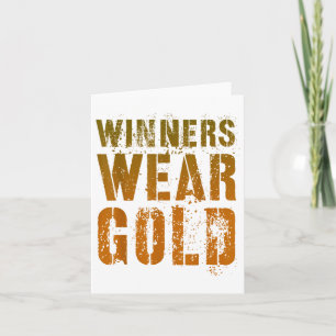 winnaars Draag Gold Cheer Summer Camp War Ga Kaart