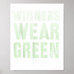Winnaars Draag Green Summer Camp War Game Te Poster