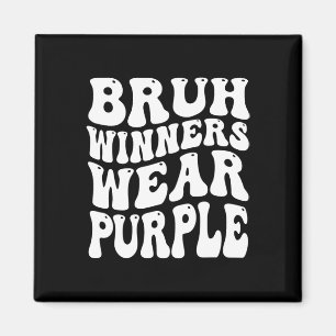Winnaars Draag Paarse Team Sports Day Game Spirit Magneet