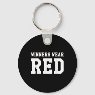 Winnaars Draag Red Camp Color War Team competitie Sleutelhanger