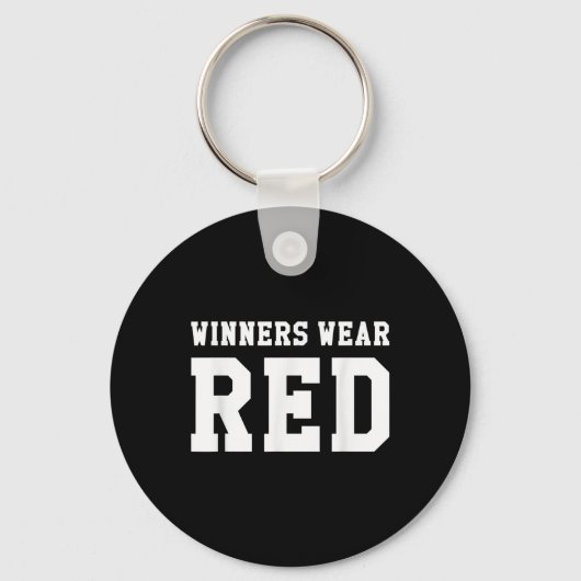 Winnaars Draag Red Camp Color War Team competitie Sleutelhanger (Voorkant)
