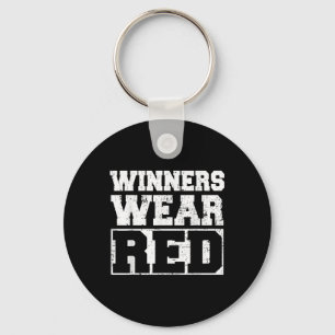 Winnaars Draag Red Funny Team Spirit Game War Camp Sleutelhanger