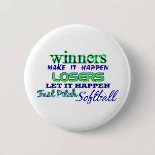 Winnaars....Fast Pitch Softball Ronde Button 5,7 Cm