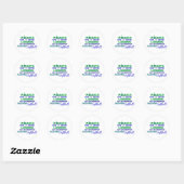 Winnaars....Fast Pitch Softball Ronde Sticker (Vel)