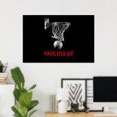Winnaars geven basketbal nooit op poster (Thuiskantoor)