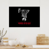 Winnaars geven basketbal nooit op poster (Keuken)