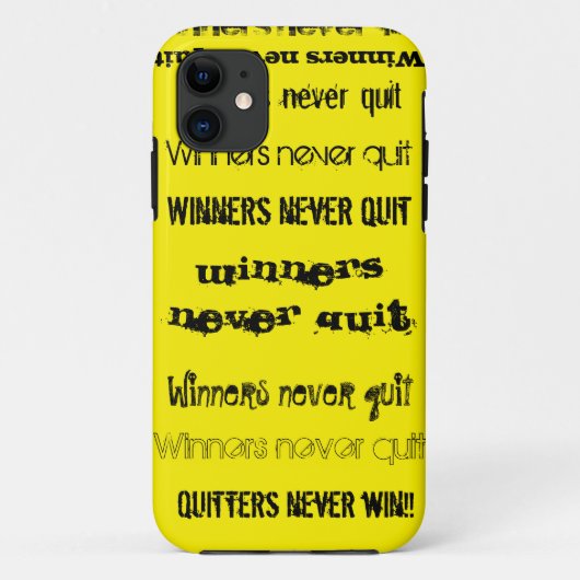 Winnaars geven nooit op iPhone 5 Hoesje (Achterkant)