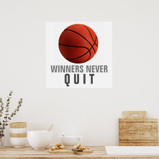 Winnaars houden het Poster van het Kunstwerk van B (Keuken)