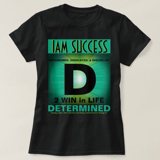WINNAARS MENTALITEIT T-SHIRT (Design voorkant)