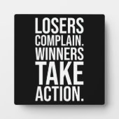 Winnaars nemen actie fotoplaat (Voorkant)