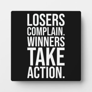 Winnaars nemen actie fotoplaat