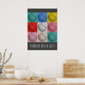 Winnaars Nooit stoppen met Inspirerend honkbal Pop Poster (Keuken)