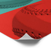 Winnaars Nooit stoppen met Inspirerend honkbal Pop Poster (Hoek)