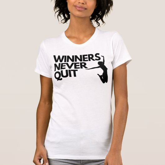 " Winnaars " Schattige Cat Inspirerend T-shirt (Voorkant)