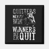 Winnaars stoppen nooit met Inspirerend tijgermagne Magneet (Voorkant)