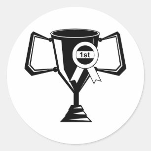 Winnaars Trofee Ronde Sticker