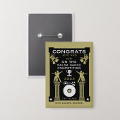 Winnaars van de Salsa Dance Competition Button (Voorkant / Achterkant)
