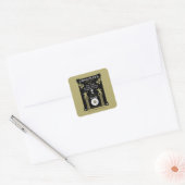 Winnaars van de Salsa Dance Competition Vierkante Sticker (Envelop)