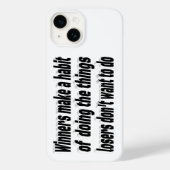 Winnaars verliezers Motivatie offerte Case-Mate iPhone Case (Achterkant)