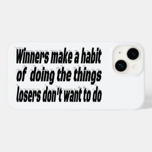 Winnaars verliezers Motivatie offerte Case-Mate iPhone 14 Hoesje
