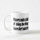 Winnaars verliezers Motivatie offerte Koffiemok (Links)